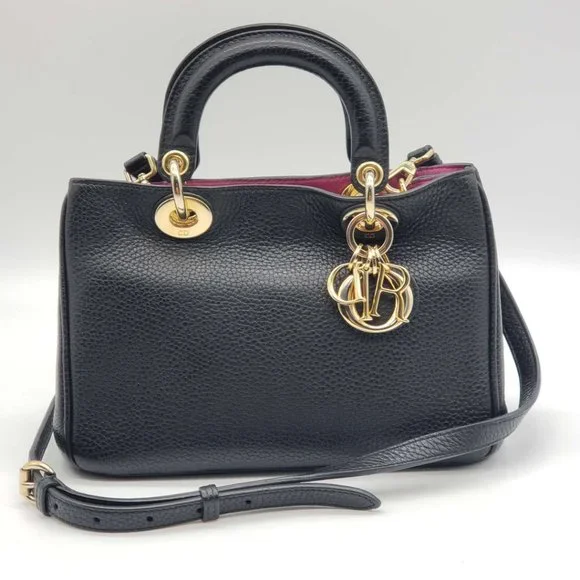 100% Authentic Christian Dior Black Handbag & Crossbody Bag - Picture 1 of 16